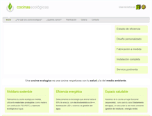 Tablet Screenshot of cocinasecologicas.com